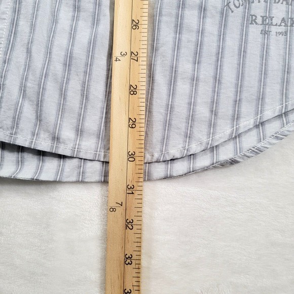 Tommy Bahama Long Sleeve Button Up Shirt Men's Large Striped Relax Casual Beach - Picture 12 of 12